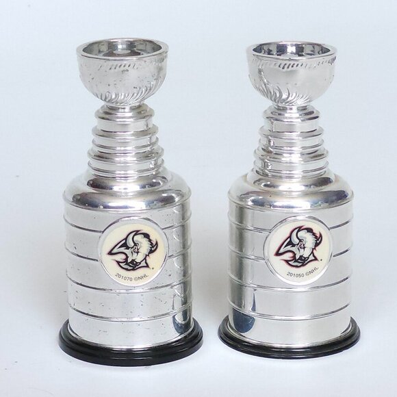 Buffalo Sabres NHL Hockey Team MINI Stanley Cup PAIR 2010 BUDWEISER - Picture 1 of 6